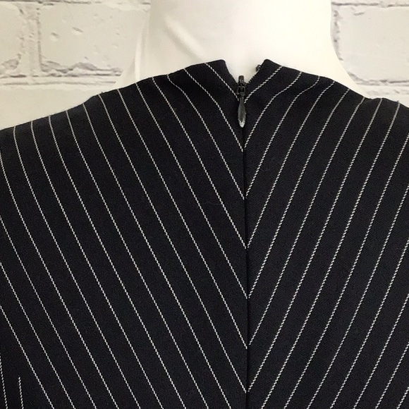 Altuzarra Navy Pinstripe Pencil Dress FRENCH size 34 - Picture 9 of 11